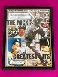 Mickey Mantle Framed Print -j