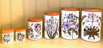 The Botanic Garden Canister Set By Susan William-ellis For Portmeirion - 12 Pieces