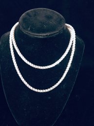 Gem Beaded Silver Necklace 241