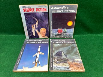 Vintage 1953 Outstanding Science Fiction. (4) Issues. Un-Man. Mission Of Gravity, Space, Time, Education.