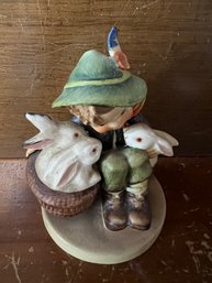 Hummel/Goebel - Boy With Rabbit- West Germany