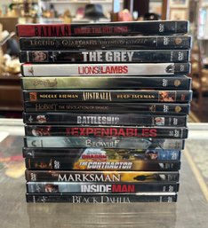 15 DVD Movies - Sucker Punch, Nicole Kidman Australia, Hobbit The Desolation Of Smaug, Battleship. KD/D4