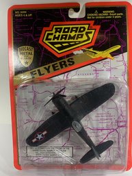 Lead, Iron Or Plastic Vintage Soldier Or Model Road Champs Diecast Metal Plane