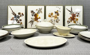 An Assortment Of Vintage Floral Porcelain And Artwork