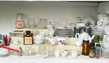 Vintage Kitchen Ceramics And Glassware - In Child, Or Doll Scale!