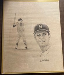 Boston Red Sox Carl Yastrzemski Print By Frank Packlick - Signed And Numbered