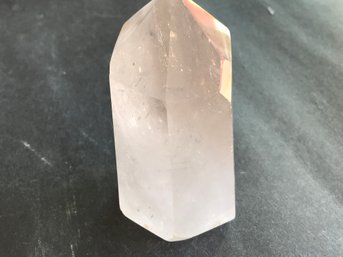 Quartz Crystal Point, 1 LB 4 Oz, 4 1/2 Inch By 3 1/2 Inch