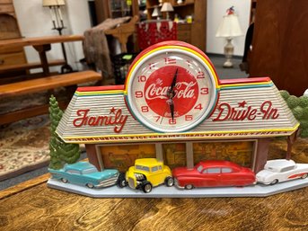 Coca Cola Clock - Family Drive In