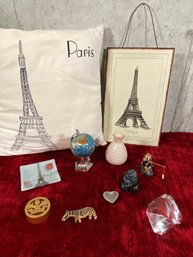 International Assortment Paris France Chinese Fisherman Eskimo Gemstone Globe Bloomingville Vase Thistle Fob