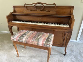 Hardman Upright Piano With Bench
