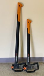 2 Fiskars Wood Splitting Axes ~ X25 & X27 ~ (A)