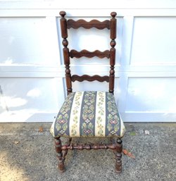 Fruitwood Ladderback Side Chair, Continental/English, Early 18th Century