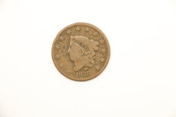 1828 Large Cent Penny Coin