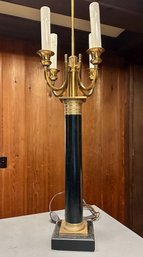 Vintage Italian Neoclassical Candelabra Table Lamp