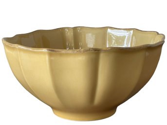 Vintage Mustard Colored Tulip Petal Bowl