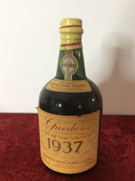 Guedes Port Of The Vintage 1937 Collector Bottle