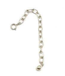 Sterling Silver Long Dangle Chain Linked Charm