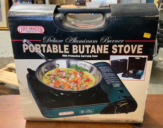 NEW Chef Master Portable Butane Stove ~ With Protective Carrying Case ~
