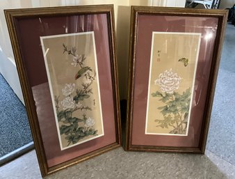 Pair Of Asian Signed Prints