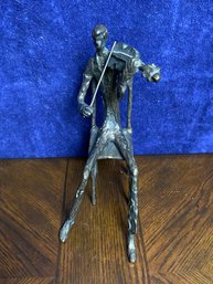 Vintage Violinist Sitting Figurine