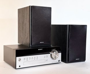 A Sony Speaker System And Home Audio System Model CMT-SBT100