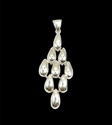 Sterling Silver Multi Tear Drop Shaped Pendant