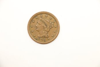 1848 Large Cent Penny Coin