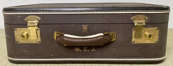 U.S. Trunk Company Suitcase, Monogram For M.E.J.