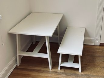 Kids Table And Bench Set