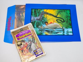 Walt Disney's The Jungle Book Exclusive Commemorative Lithograph And VHS Tape Sealed