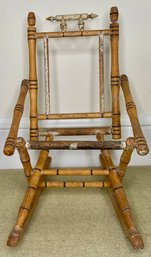 Adorable Child's Victorian Rocking Chair - Needs Refinishing