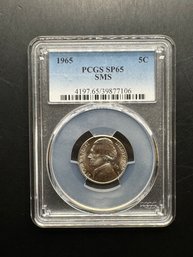 1965 PCGS SP65 SMS Nickel