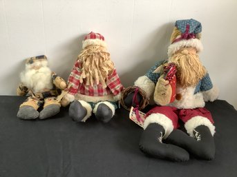 Vintage Stuffed Santas Christas Lot #28