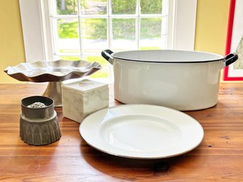 Enamelware And More Serving Pieces