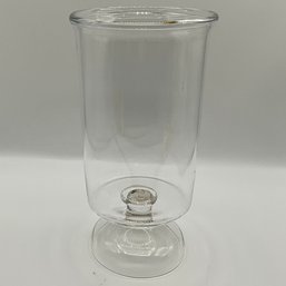 Mouth Blown Glass Hurricane Candle Holder - Lovely!