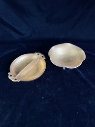 Pair Of Small Bowls- One Divided