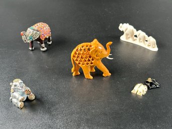 A Herd Of Little Decorative Elephants