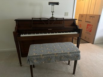 Stresney & Sons Piano With Bench And Light