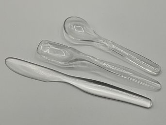 Super Cool Mouth Blown Glass Fork Knife Spoon