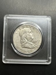 1963-D Benjamin Franklin Silver Half Dollar