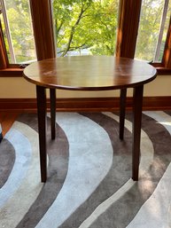 A Drop Leaf High Top Table With Stool - Diameter- 39 -*** NOTE PICK UP INFO