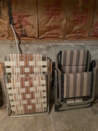 Pair Of Folding Lawn Chairs