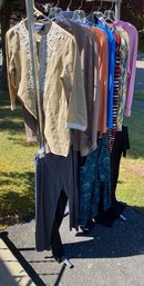 Assortment Of Ladies Clothing On Rack