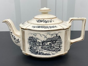 Riverside Sadler Porcelain Tea Pot 9.5x5.5x5.5 No Chips