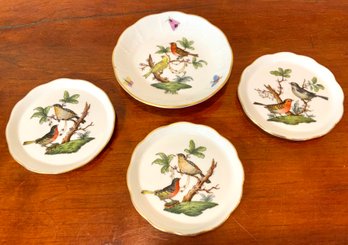 Herend Porcelain Rothschild Small Dishes (4 Pcs)