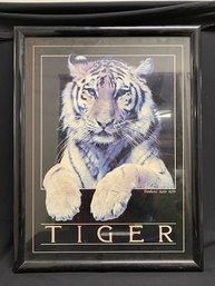 Vintage Framed Tiger Poster