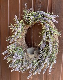 Wreath With Bird Nest