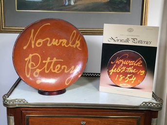 Beautiful Norwalk Pottery Charger By Greg Shooner - Made In 1997 - Comes With Norwalk Potteries Book - NICE !