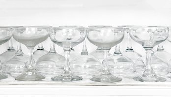 A Set Of 20 Vintage Coup Glasses