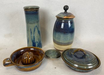 Four Pieces Of Guccione Pottery